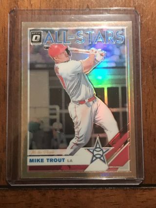 2019 Fotl Optic Baseball Mike Trout” We The People” All Star Prizm Card 67/76