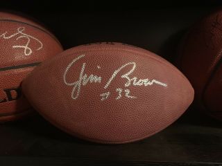 Jim Brown Cleveland Signed Auto Official Nfl Game Ball.  Signed In Person