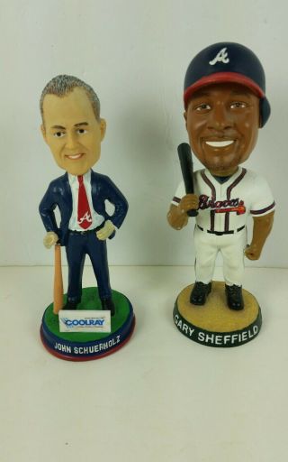 John Schuerholz & Gary Sheffield Atlanta Braves Bobblehead 