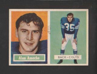 1957 Topps 53 Alan Ameche Gvg Colts 152170