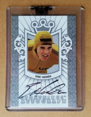 2007 Sport Kings Eric Heiden Autograph Olympic Speed Skating Silver Version