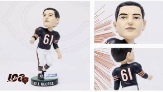 Bill George Bobblehead Chicago Bears 100 Year Giveaway 8/29/19 Sga,