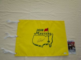 Patrick Reed Hand Signed 2018 Masters Pin Flag Jsa Dd46538 Golf Autograph