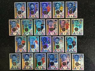 Match Attax Uefa Champions League 2018/19 Full Set Of All 22 Man Of The Match