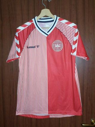11 Laudrup 1986 Denmark Wc Mexico Football Shirt Jersey Size M Hummel Tricot