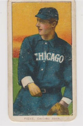1909 T206 Piedmont Lou Fiene - Throwing - Chicago - Rookie - Card