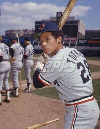 1973 Topps Baseball Color Negative.  Rusty Torres Indians