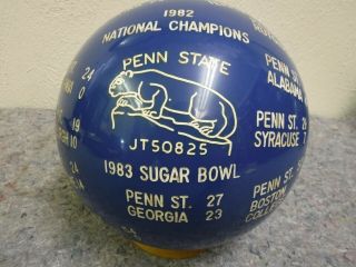 1982 Penn State National Championship Moments On Bowling Ball