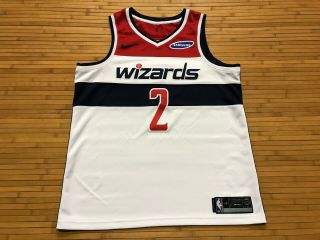 Mens Large - Nba Washington Wizards 2 John Wall Nike Glued Sewn Jersey