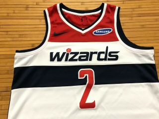 MENS LARGE - NBA Washington Wizards 2 John Wall Nike Glued Sewn Jersey 2