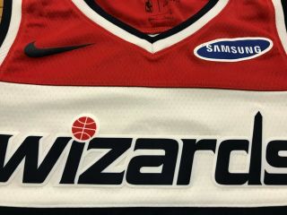 MENS LARGE - NBA Washington Wizards 2 John Wall Nike Glued Sewn Jersey 4