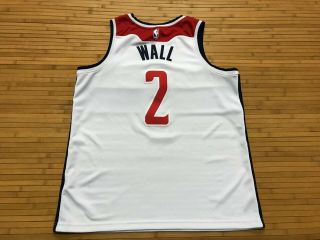 MENS LARGE - NBA Washington Wizards 2 John Wall Nike Glued Sewn Jersey 7