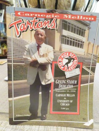 University Of Chicago Vs.  Carnegie Mellon Football Program September 15,  1990