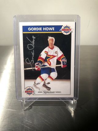Gordie Howe Zellers Signature Series Auto Hockey Card 429/3500