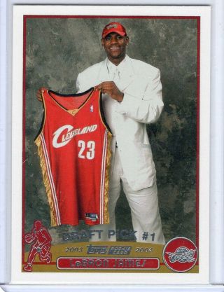 Lebron James 2003/04 Topps Rookie Card Cavaliers 221