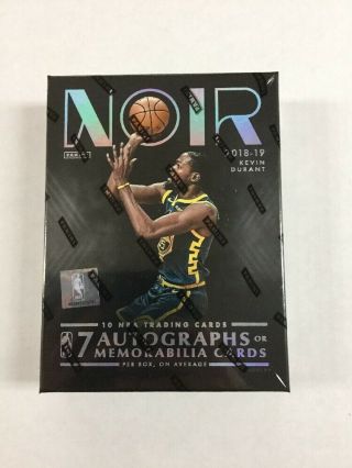 2018 - 19 Panini Noir Basketball Factory Hobby Box 7 Hits Per Box