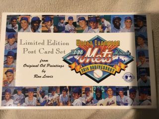 1969 Ny Mets Mlb Collectible Limited Edition Post Card Ron Lewis Oil Paintings