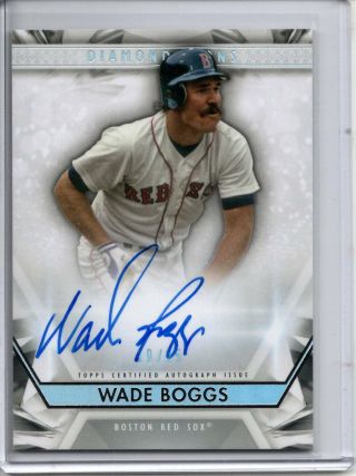Wade Boggs Auto /25 2019 Topps Diamond Icons On Card Autograph Sp Red Sox 