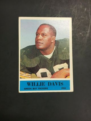 1964 Philadelphia Football Willie Davis 72 Ex,  Rookie Book 40$ (r2511)