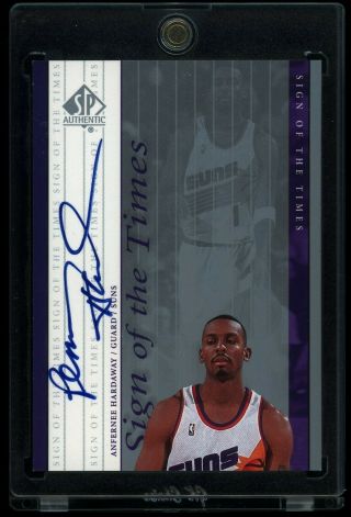1999 - 00 Sp Authentic Sign Of The Times Auto Anfernee Hardaway Sott