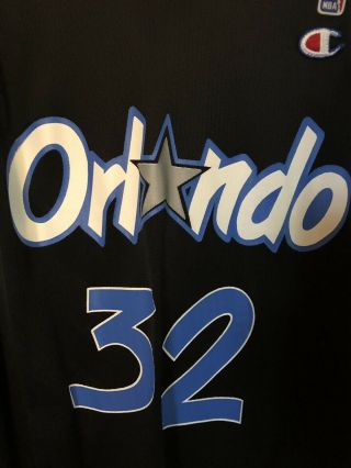 Vintage CHAMPION Orlando Magic Shaquille SHAQ O ' NEAL 32 Jersey USA MADE Size 48 2