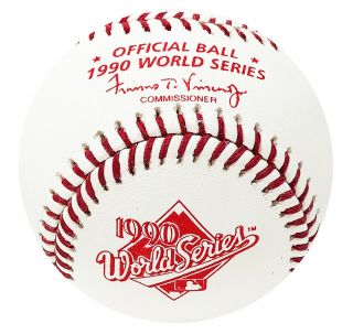 1990 World Series Rawlings Mlb Official Game Baseball Cincinnati Reds Boxed