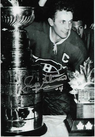 Jean Beliveau Authentic Signed Autograph Montreal Canadiens 4x6 Hockey Photo