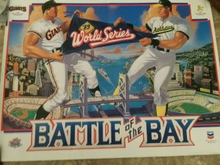 1989 World Series Battle Of The Bay A’s Vs Giants Poster 22x17