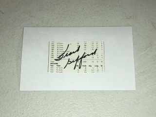 Frank Gifford Signed Autographed Cut Auto Index - Psa/dna Bas Guarantee