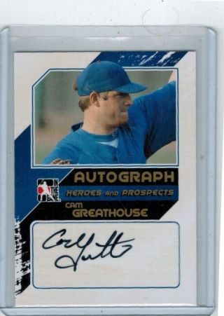 2011 Itg Heroes And Prospects Cam Cameron Greathouse Rookie Auto Gold /10
