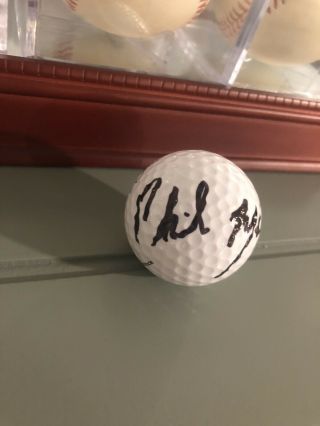 Phil Mickelson Autogrpahed Golf Ball