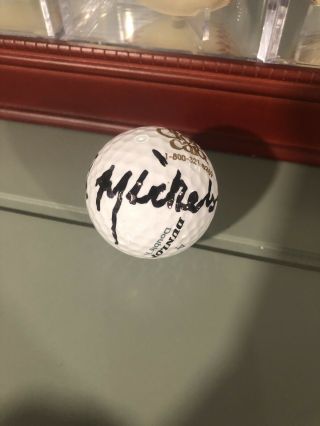 Phil Mickelson Autogrpahed Golf Ball 2