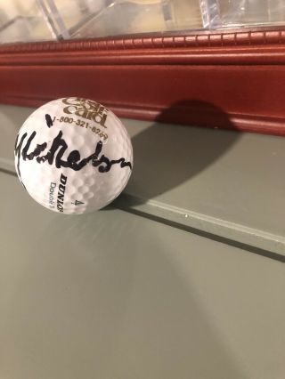 Phil Mickelson Autogrpahed Golf Ball 3