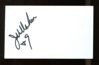 Jim Mcmahon Signed Index Card 3x5 Autographed Bears Cfhof Byu Cougars 42223