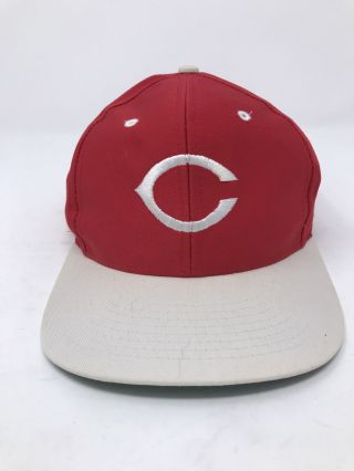 Vintage Cincinnati Reds Snapback Hat Red Logo 7 Mlb Baseball 90’s