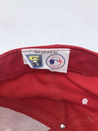 Vintage Cincinnati Reds Snapback Hat Red Logo 7 MLB Baseball 90’s 5