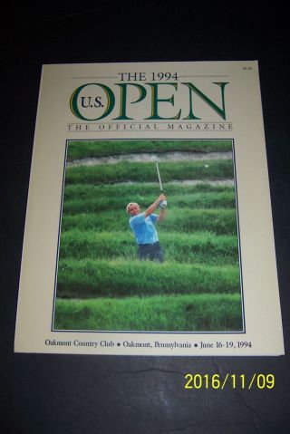 1994 The Us Open Championship Program Oakmont Country Club Arnold Palmer