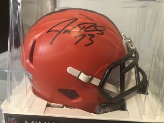 Joe Thomas - Autograph Mini Football Helmet - Cleveland Browns - Tristar