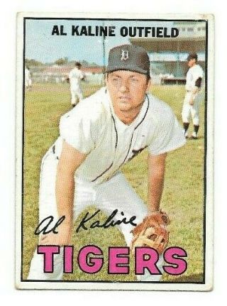 1967 Topps Baseball 30 Al Kaline Hof Detroit Tigers Pwe Ship