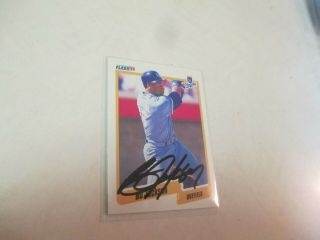 1990 Fleer Bo Jackson Kansas City Royals Signed Autographed Card With