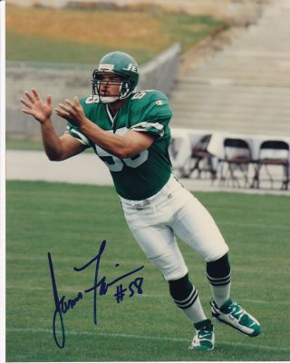 York Jets James Farrior Signed 8 X 10 Photo W