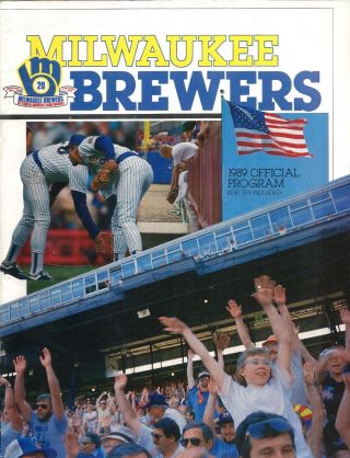 1989 Milwaukee Brewers Vs Minnesota Twins Game Program