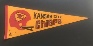 1970s Kansas City Chiefs Full Size Pennant