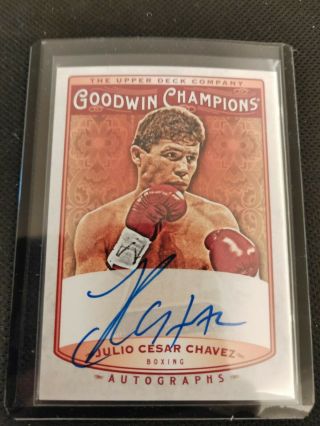 2019 Ud Goodwin Champions Auto Autograph Julio Cesar Chavez 1:1494 Upper Deck