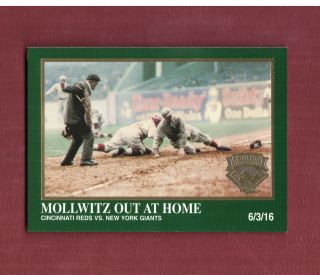 45 Fritz Mollwitz Out At Home | Conlon Color 1995 The Sporting News/megacards