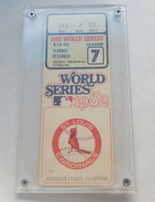 1982 World Series Game 7 Ticket