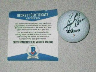 Henrik Stenson Open Championship Signed Autograph Pga Golf Ball Beckett Bas