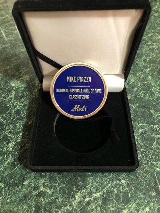 Mike Piazza 31 Challenge Coin Ultra Rare Commemorative Coin METS Hall Of Fame 2