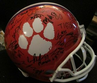 Clemson Tigers 2018 - 19 Team Signed Full Size Helmet W/ Hunter Renfrow