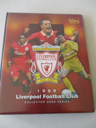 Futera Liverpool 1998 Full Set Of 99 Cards 9 Red Hot 6 France In Official Binder